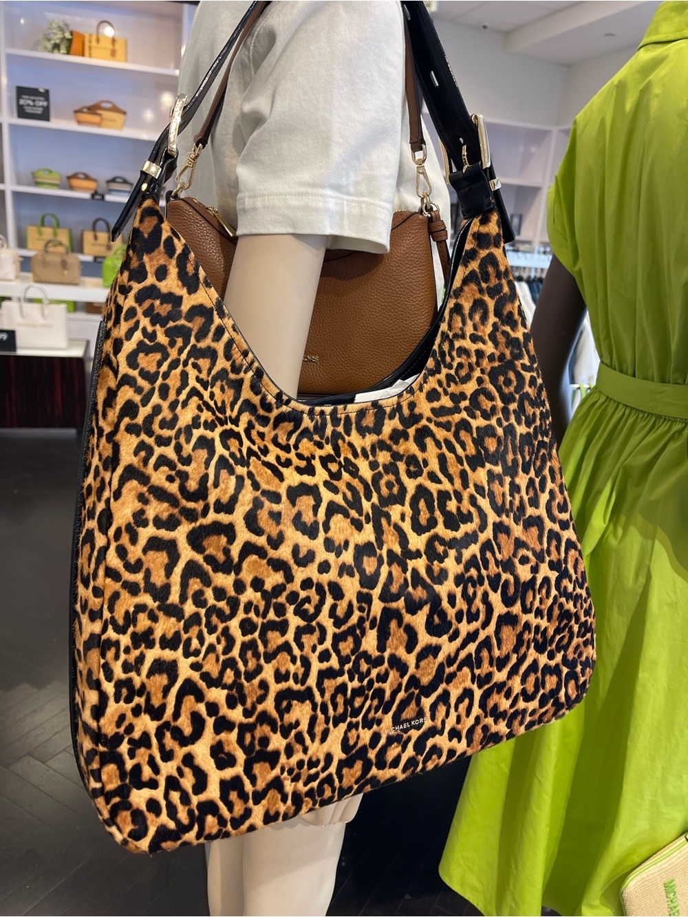 Michael Kors Nolita Large Leopard Print Calf Hair Hobo Shoulder Bag
NWT - Picture 7 of 16